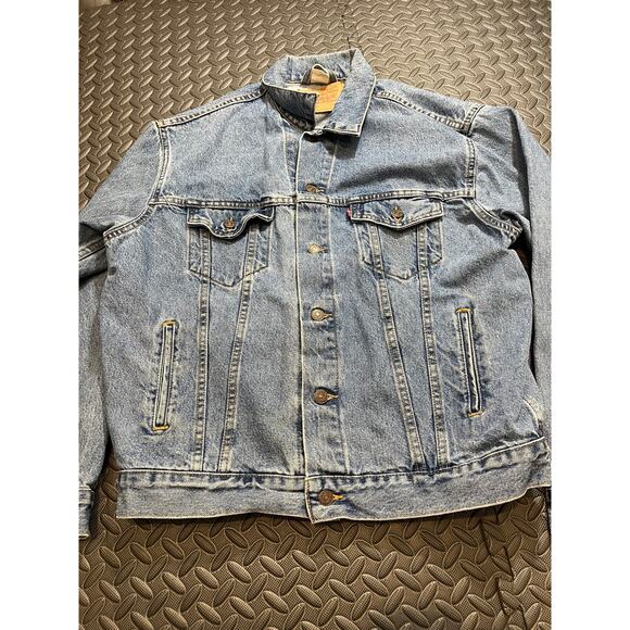 Vintage Levi's 70507-0389 Denim Trucker Jacket Men's Size Large Made in USA - Picture 2 of 9